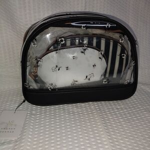 LC Lauren Conrad Black and White Floral Women Bag Set 3 Bags
